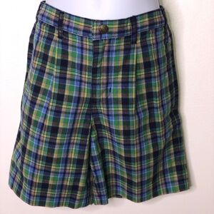 Talbots kids boys plaid shorts